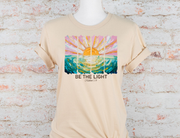 Be the Light Graphic Tee – Matthew 5:14 Faith-Inspired