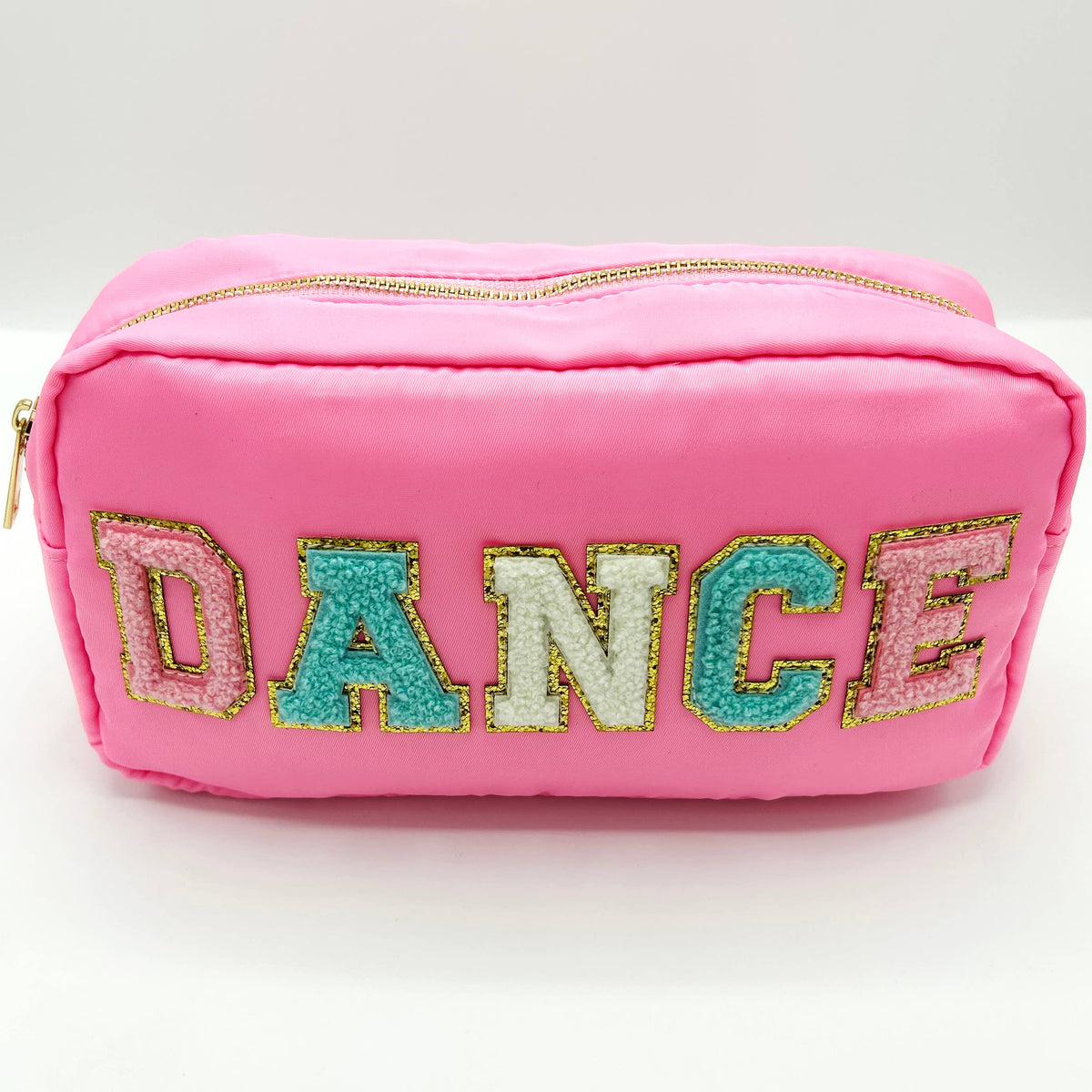 CLEARANCE Cosmetic or Toiletry Bag with Varsity Letter Patch