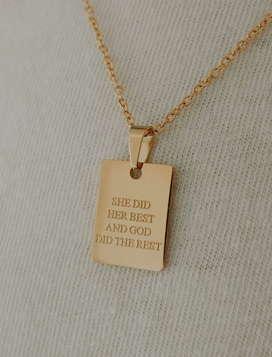 Necklace: She Did Her Best