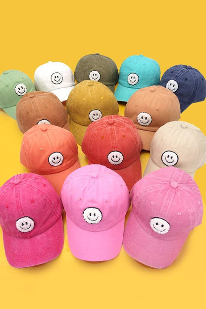 HAPPY FACE BASEBALL CAP