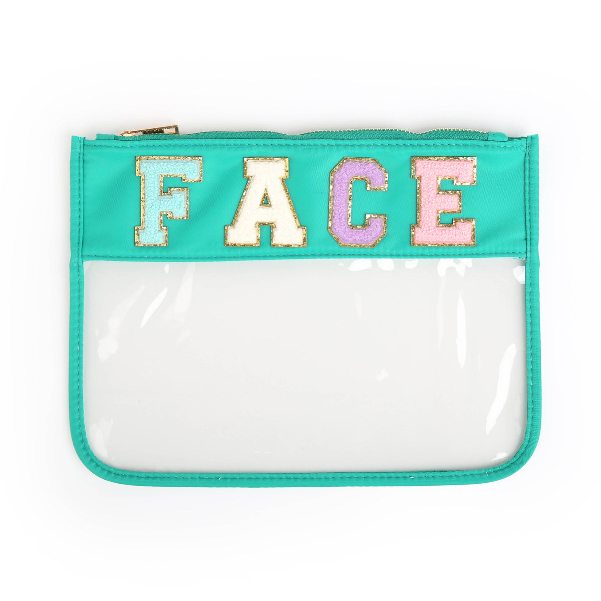 Varsity Letter Zippered Pouch Bag