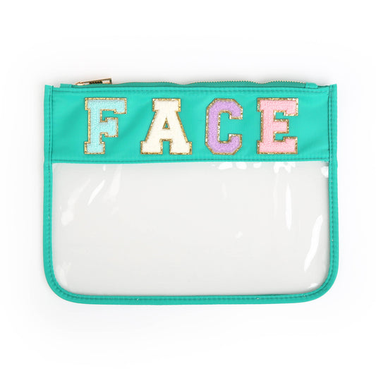 Varsity Letter Zippered Pouch Bag
