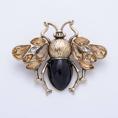 Vintage Gold 49mm x 38mm Insect Animal Pin Brooch | BH-030