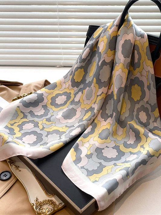 Flower Print Sun Protection Shawl&Scarf