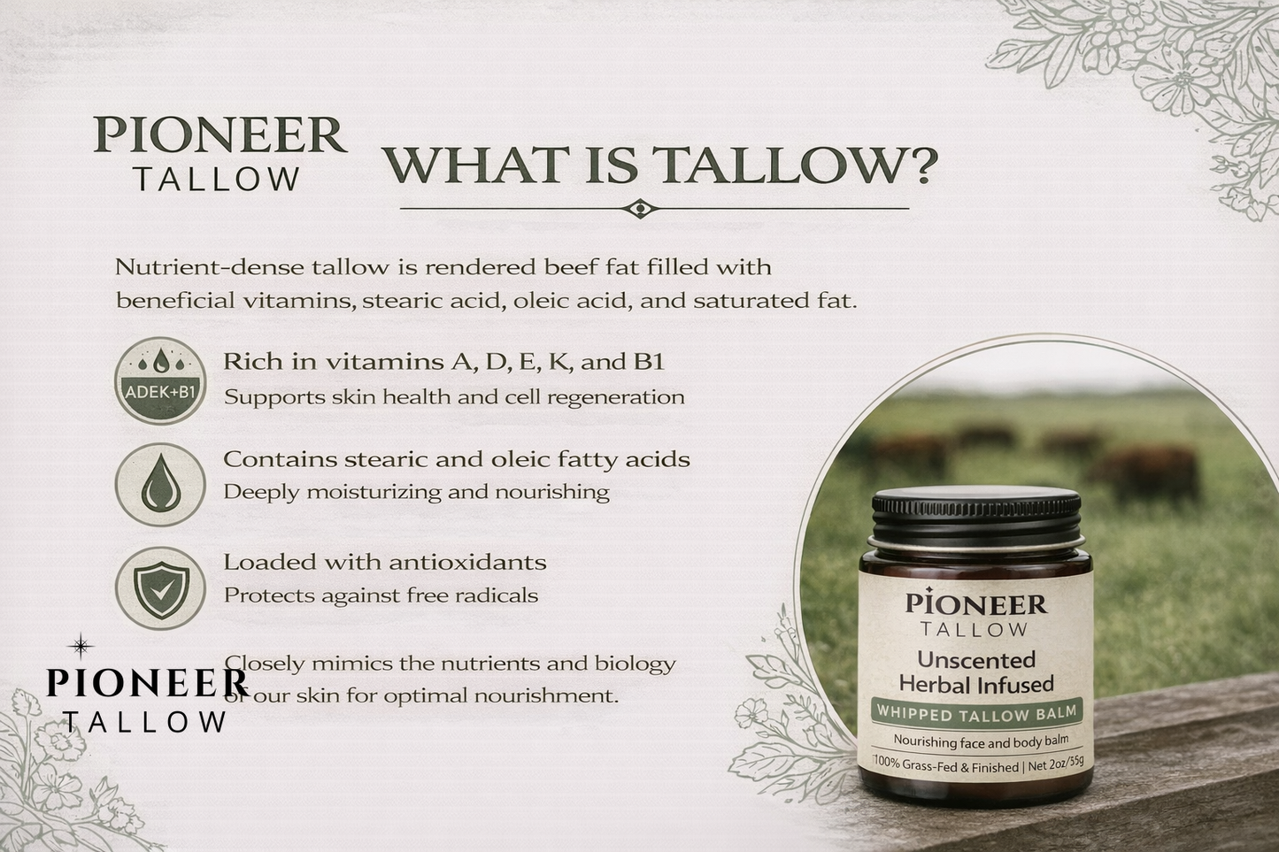 Whipped Tallow Moisturizer – Lavender