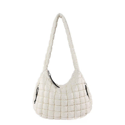 Solid Color Cloud Bag Large Capacity Shoulder Bag